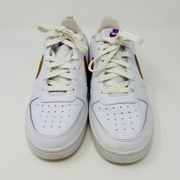 Nike Court Borough Low 2 SE GS White Metallic Copper DQ5970-100 - Picture 3 of 7